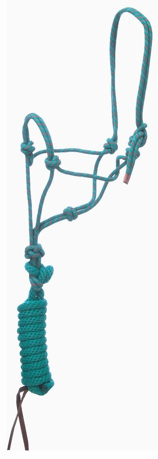 Weaver Leather Diamond Braid Rope Halter with Lead
