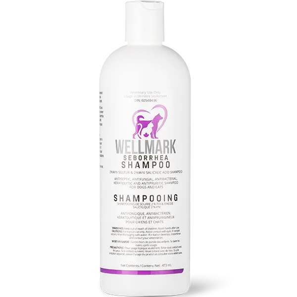 Wellmark Dog/Cat Seborrhea Shampoo 473ml cat vitamins, cat immune support