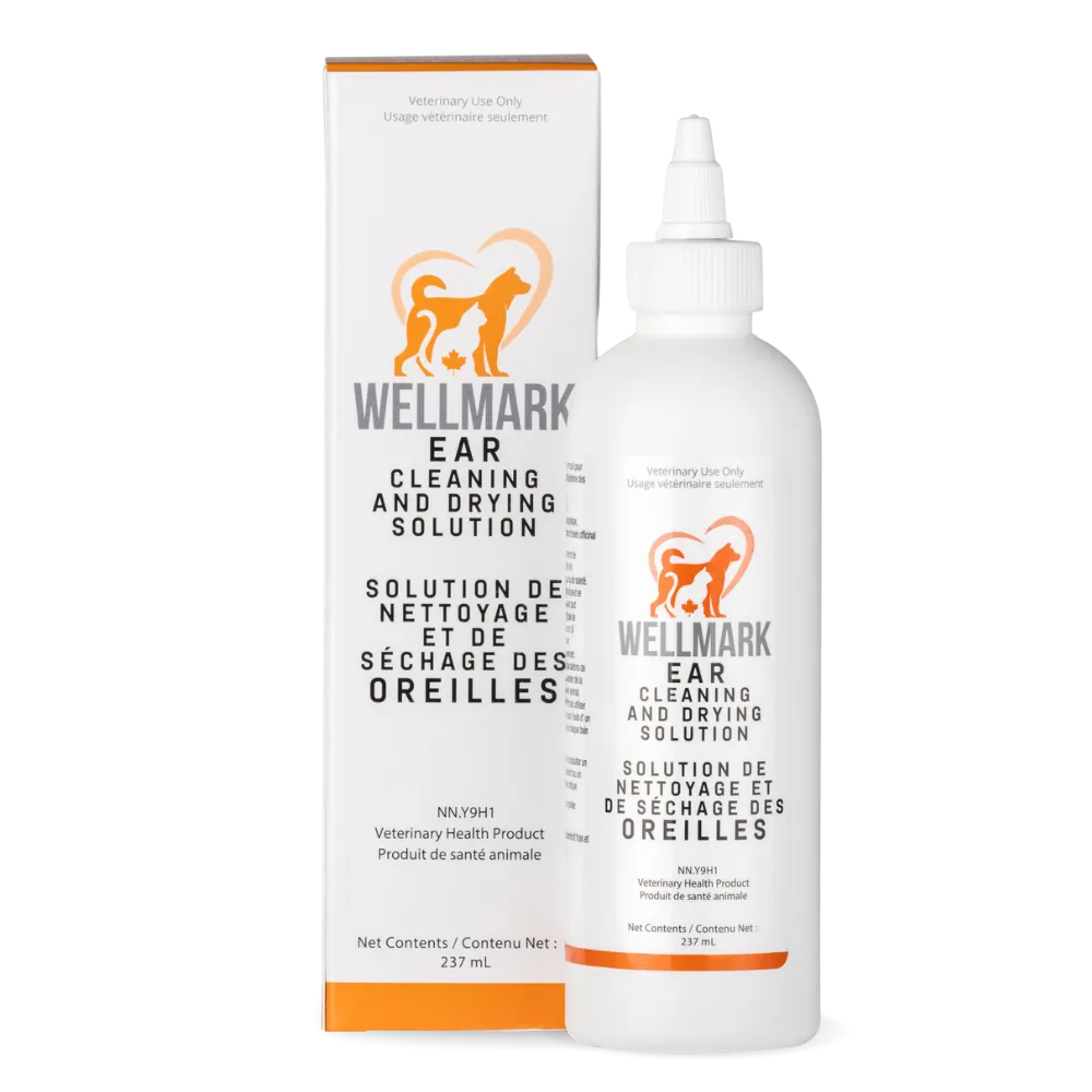 Wellmark Ear Cleaning and Drying Solution for Dogs & Cats - 237ml cat vitamins, cat immune support