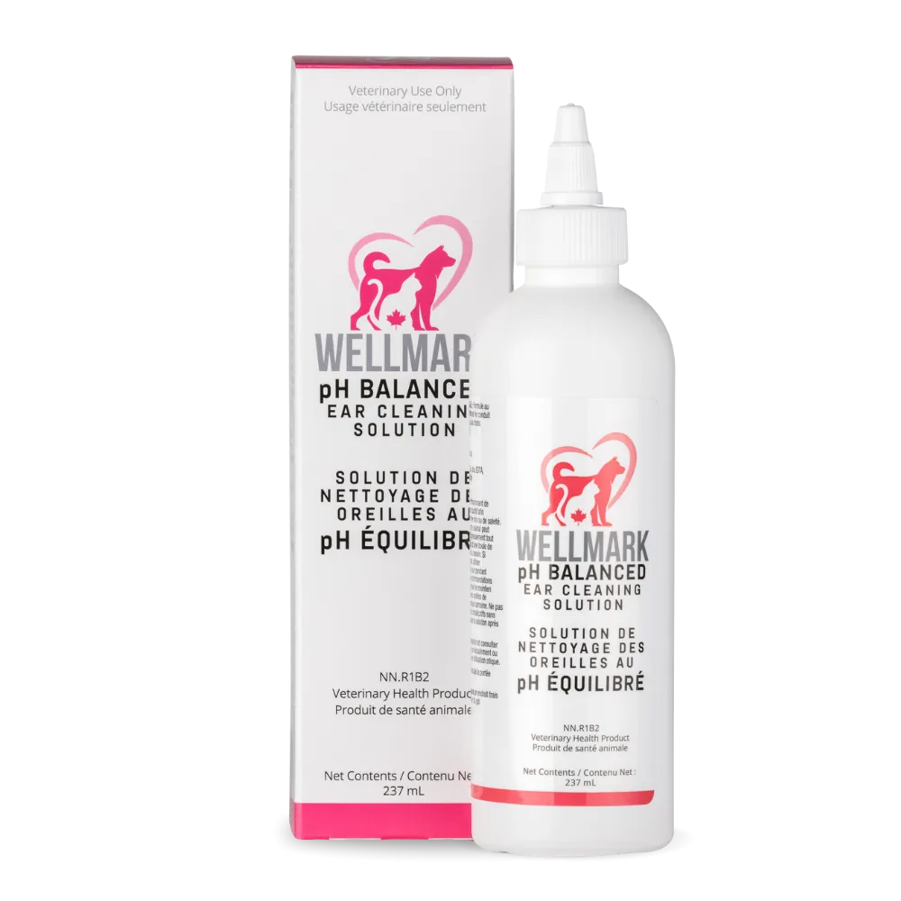Wellmark pH Balanced Ear Cleaning Solution for Dogs & Cats - 237ml cat vitamins, cat immune support