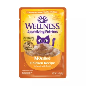 Wellness Appetizing Entrees Mouse Chicken Wet Cat Food Pouch wet cat food, canned cat food