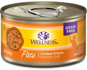 Wellness Complete Health Natural Grain Free Chicken Pate Wet Canned Cat Food healthy cat food, premium dry cat food