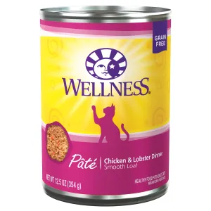 Wellness Complete Health Pt Chicken & Lobster Cat 12.5oz dry cat food, cat kibble