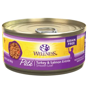 Wellness Complete Health Pt Turkey & Salmon Cat 5.5oz adult cat food, best cat food for adults