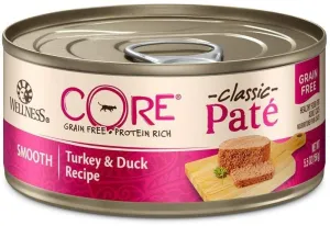 Wellness CORE Natural Grain Free Turkey and Duck Pate Wet Canned Cat Food healthy cat food, premium dry cat food
