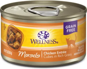 Wellness Grain-free Natural Cubed Chicken Recipe Wet Canned Cat Food wet cat food, canned cat food
