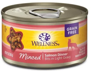Wellness Grain Free Natural Minced Salmon Dinner Wet Canned Cat Food healthy cat food, premium dry cat food
