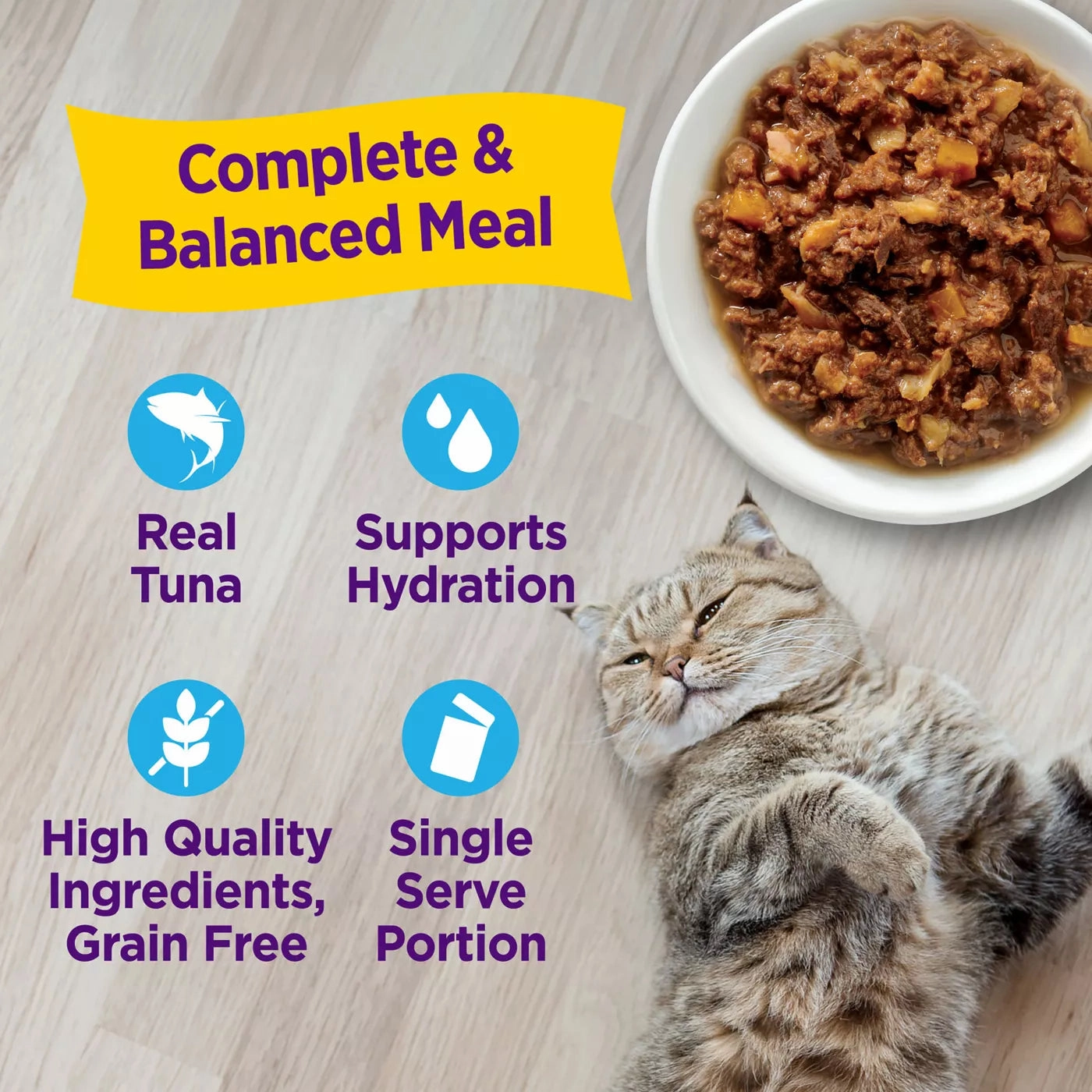 Wellness Appetizing Entrees Flaked Tuna & Tilapia Wet Cat Food Pouch