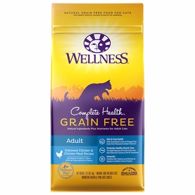 Wellness Complete Health Grain Free Adult Chicken & Chicken Meal Recipe for Cats healthy cat food, premium dry cat food