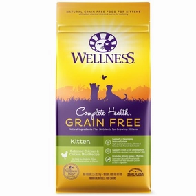 Wellness Complete Health Grain Free Kitten Recipe healthy cat food, premium dry cat food