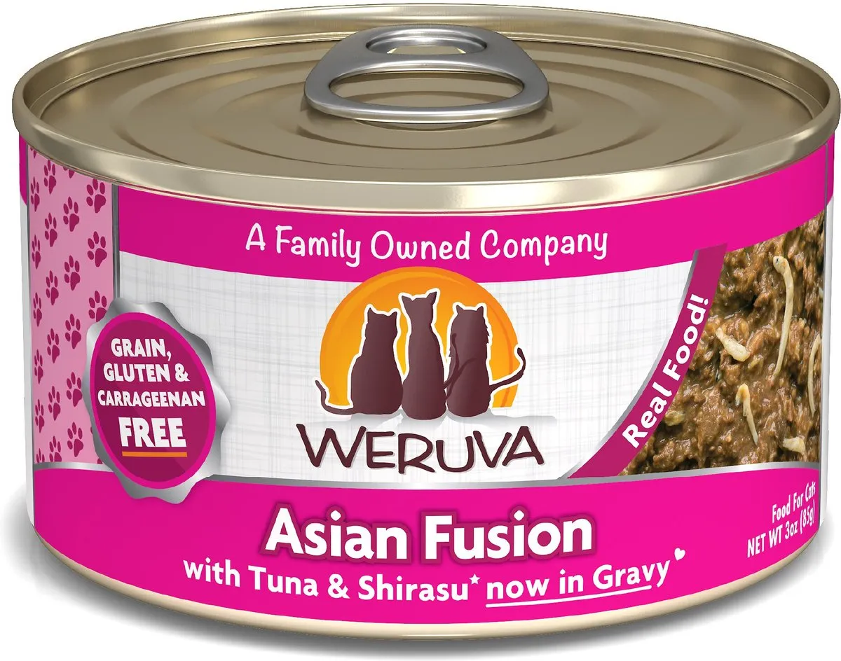 Weruva Asian Fusion With Tuna & Shirasu Canned Cat Food wet cat food, canned cat food