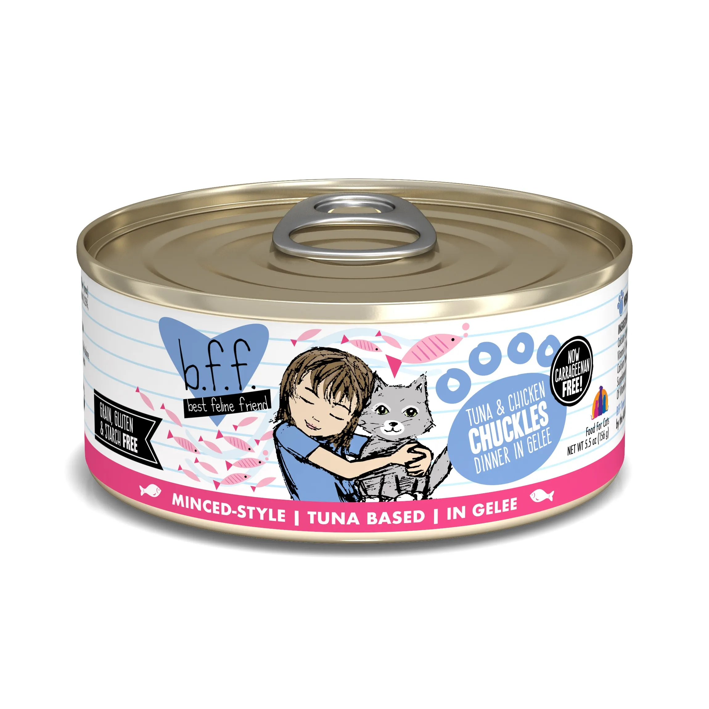 Weruva B.F.F Best Feline Friend Tuna & Chicken Chuckles 5.5oz dry cat food, cat kibble