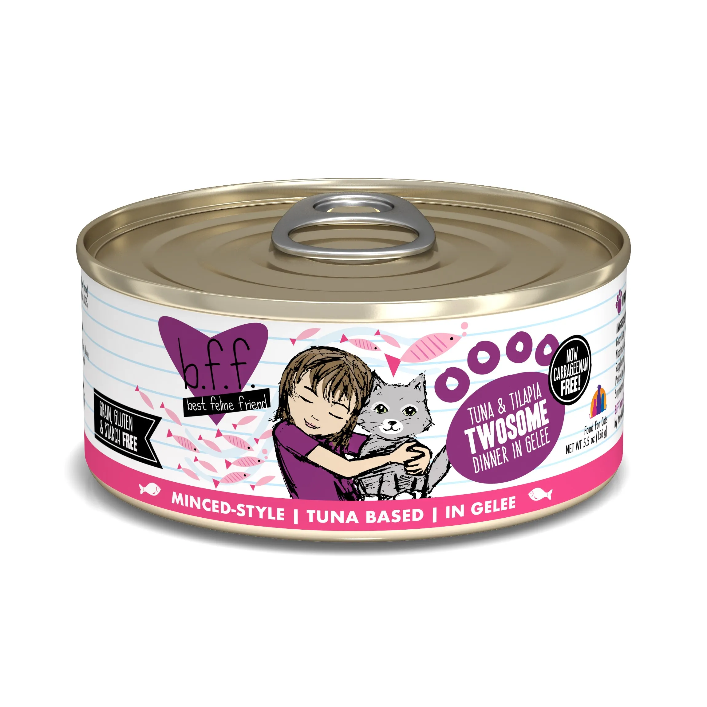Weruva B.F.F Best Feline Friend Tuna & Tilapia Twosome 5.5oz dry cat food, cat kibble