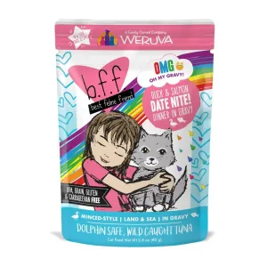 Weruva BFF Oh My Gravy Date Nite Grain Free Duck & Salmon in Gravy Wet Cat Food Pouch wet cat food, canned cat food