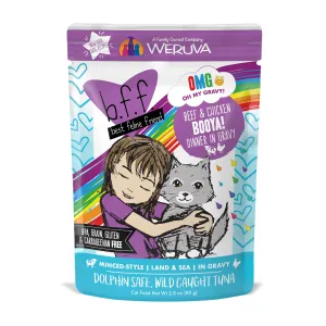 Weruva B.F.F. Oh My Gravy (OMG) Booya! 2.8oz dry cat food, cat kibble