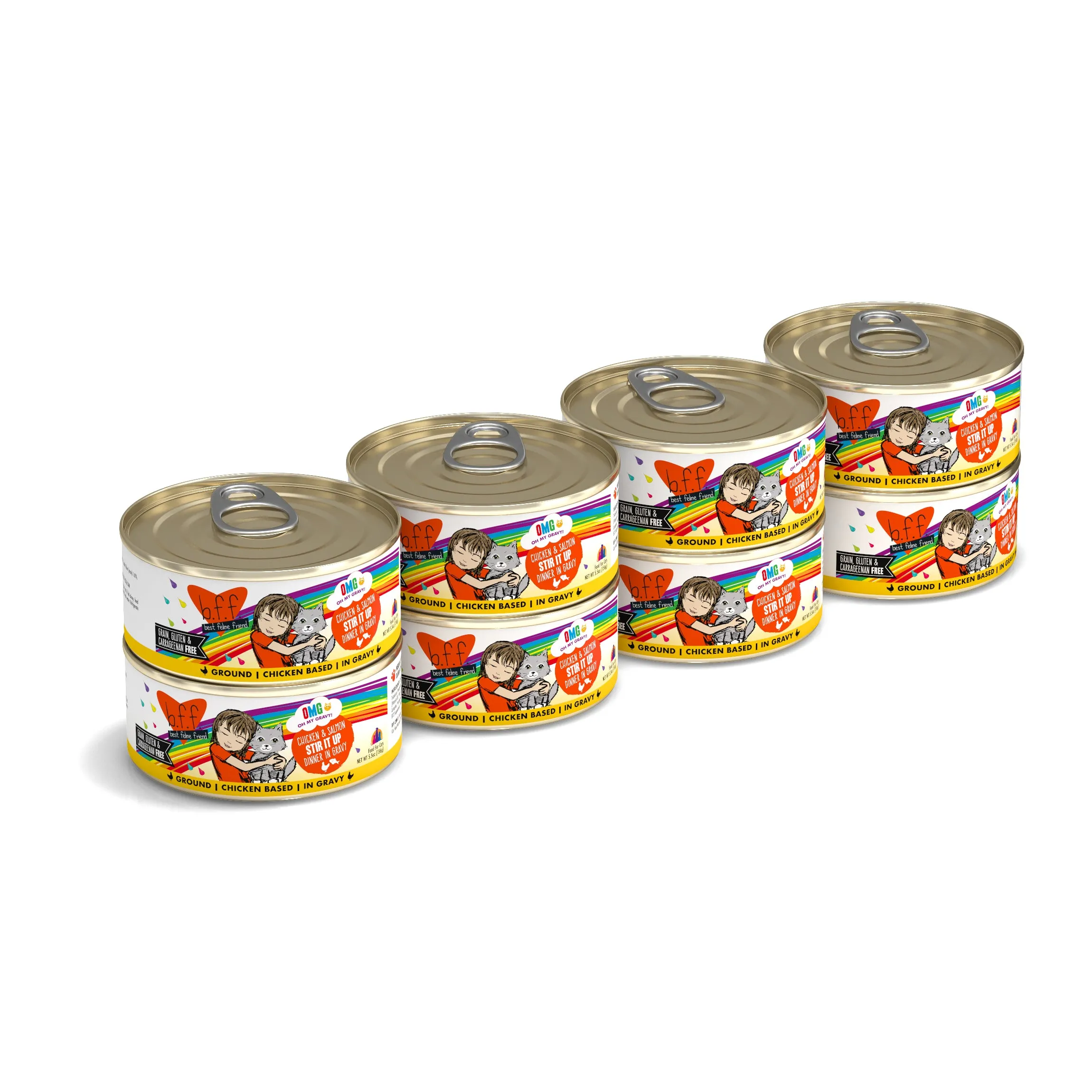 Weruva B.F.F. Oh My Gravy (OMG) Chicken & Salmon Stir It Up