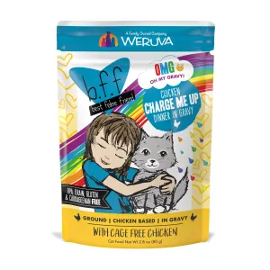 Weruva B.F.F. Oh My Gravy (OMG) Chicken Charge Me Up 2.8oz dry cat food, cat kibble