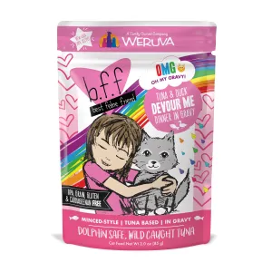 Weruva B.F.F. Oh My Gravy (OMG) Tuna & Duck Devour Me 3.0oz dry cat food, cat kibble