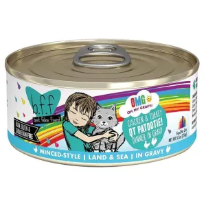 Weruva BFF OMG Chicken Turkey QT Patootie Canned Cat Food wet cat food, canned cat food