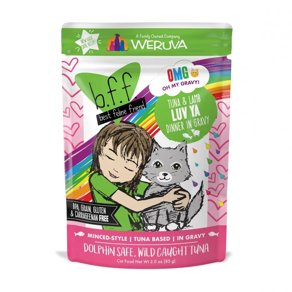 Weruva BFF Tuna & Lamb Luv Ya Recipe Single Pouches Wet Cat Food healthy cat food, premium dry cat food