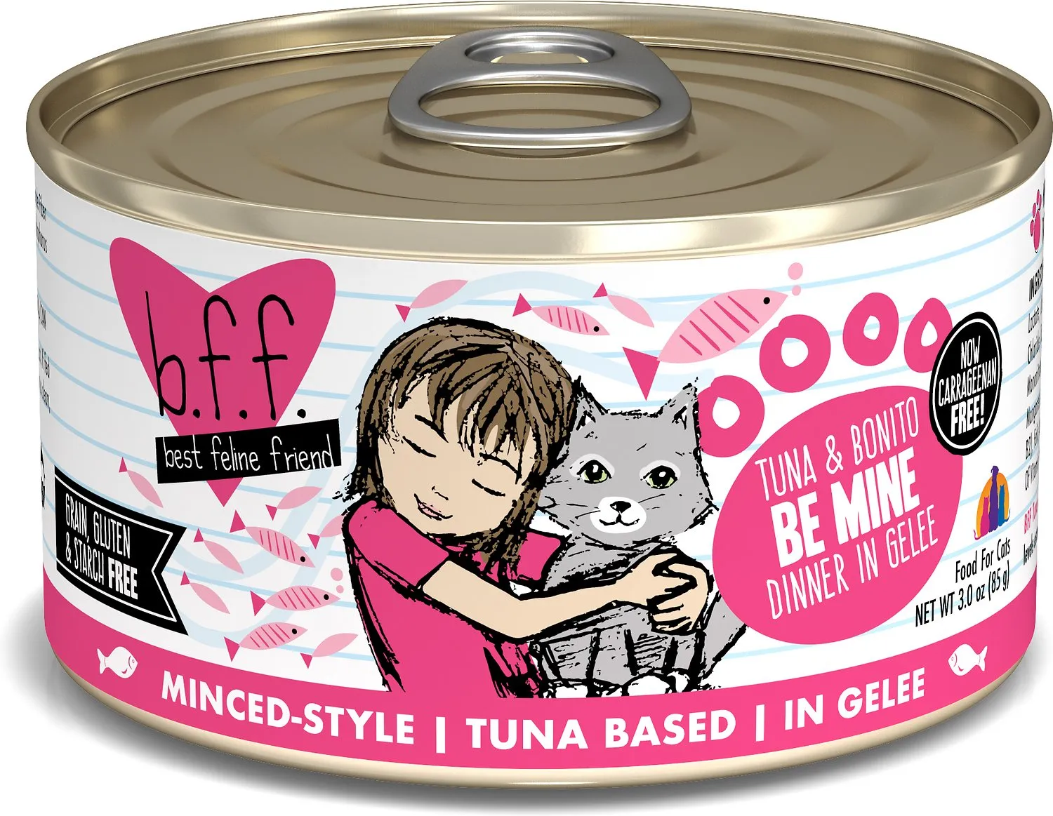 Weruva BFF Tuna and Bonito Be Mine Canned Cat Food wet cat food, canned cat food