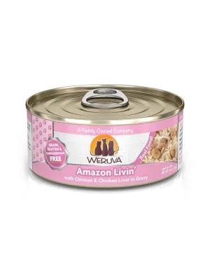 Weruva Cat Amazon Livin 5.5oz adult cat food, best cat food for adults