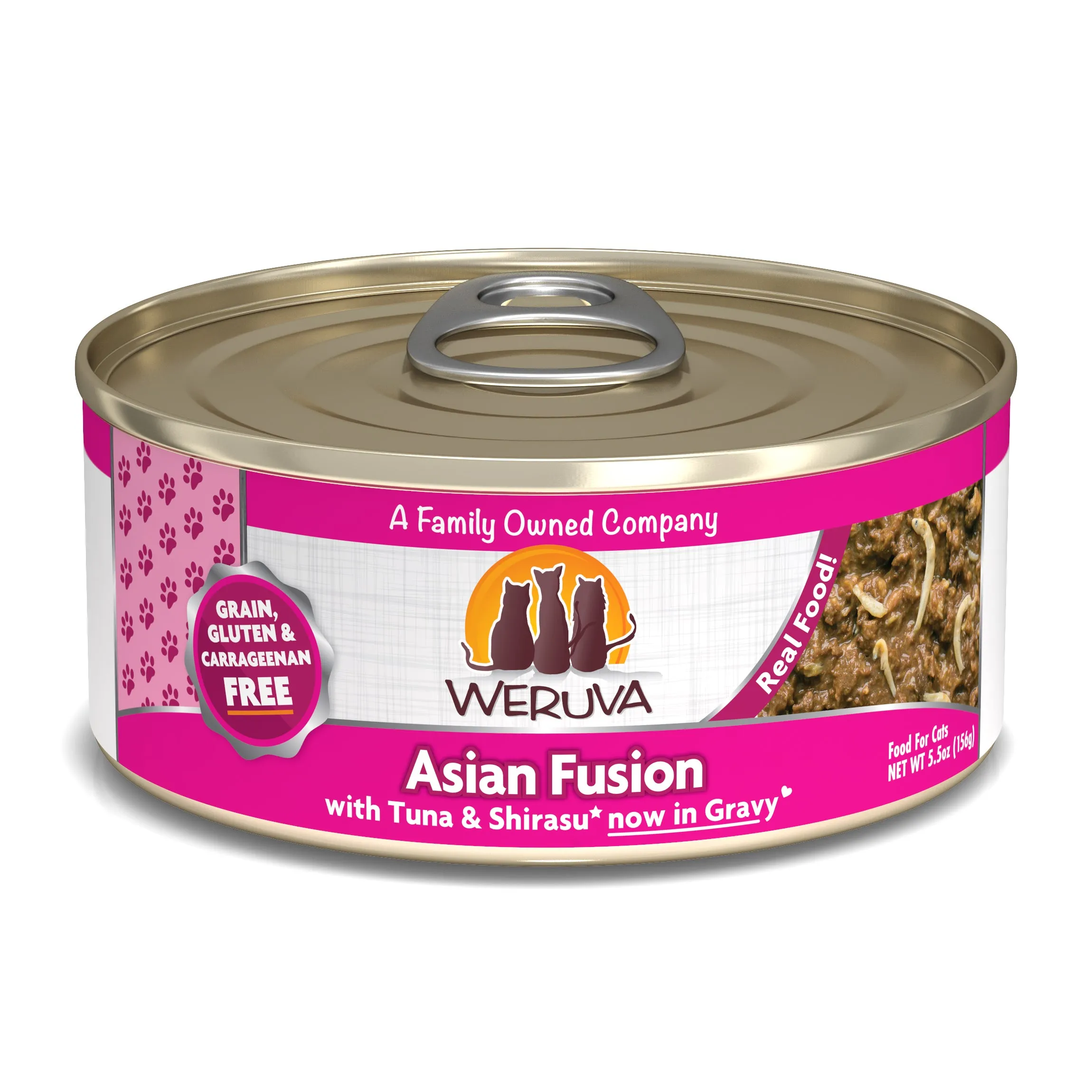 Weruva Cat Asian Fusion 5.5oz adult cat food, best cat food for adults