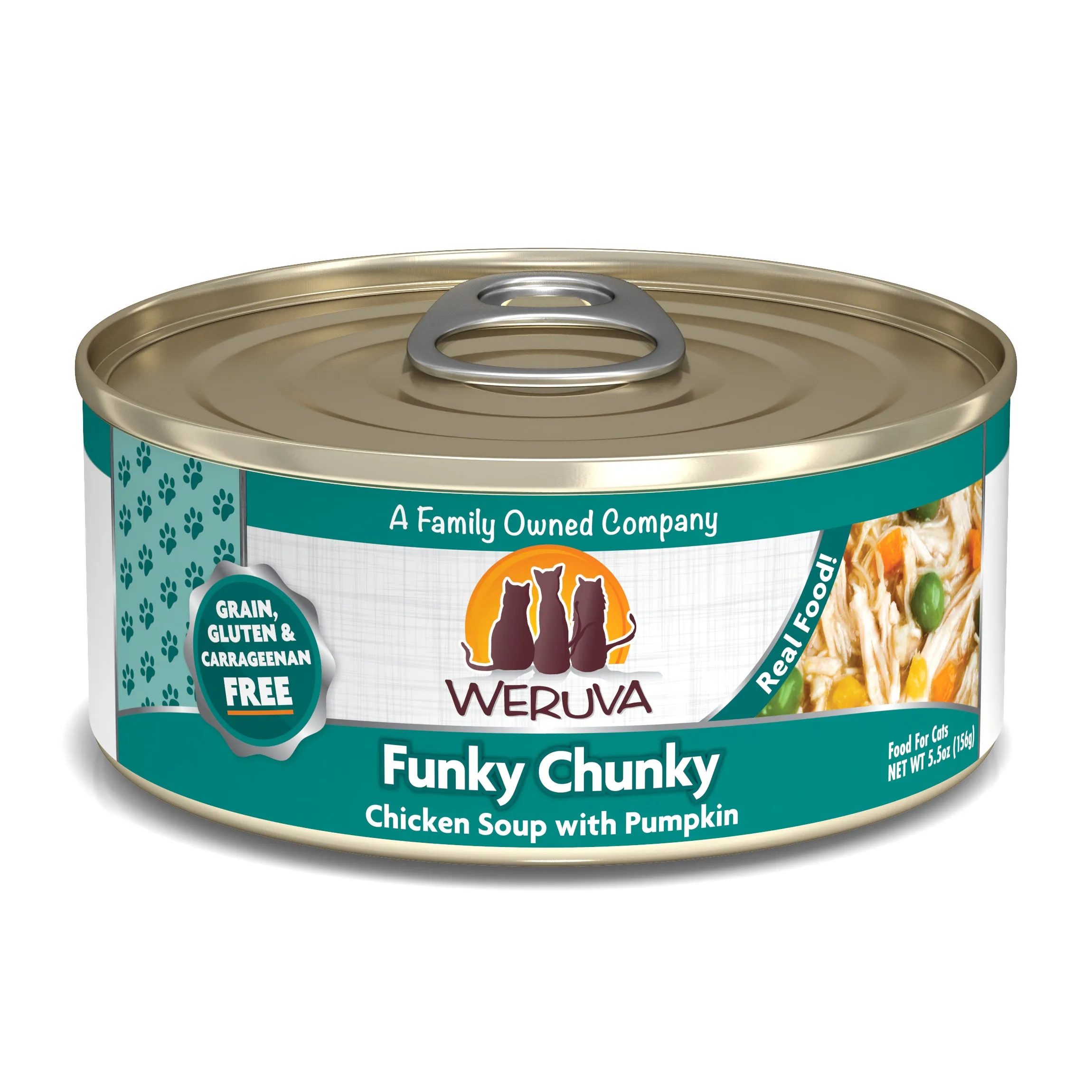 Weruva Cat Funky Chunky 5.5oz adult cat food, best cat food for adults