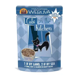 Weruva Cats In the Kitchen 1 If by Land 2 If by Sea Single Pouches Wet Cat Food wet cat food, canned cat food