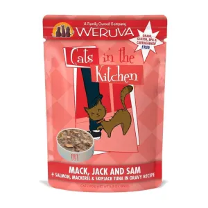 Weruva Cats In the Kitchen Mack Jack and Sam Cat Single Pouches Wet Cat Food healthy cat food, premium dry cat food