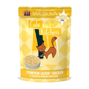 Weruva Cats in the Kitchen Pumpkin Lickin' Chicken Pouch (3.0oz) adult cat food, best cat food for adults