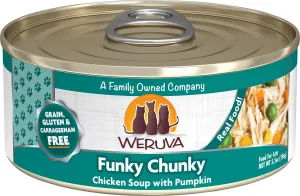 Weruva Funky Chunky Chicken Soup with Pumpkin Canned Cat Food healthy cat food, premium dry cat food