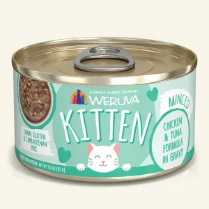 Weruva Kitten Chicken & Tuna Formula in Gravy Wet Food for Kittens kitten dry food, kitten wet food