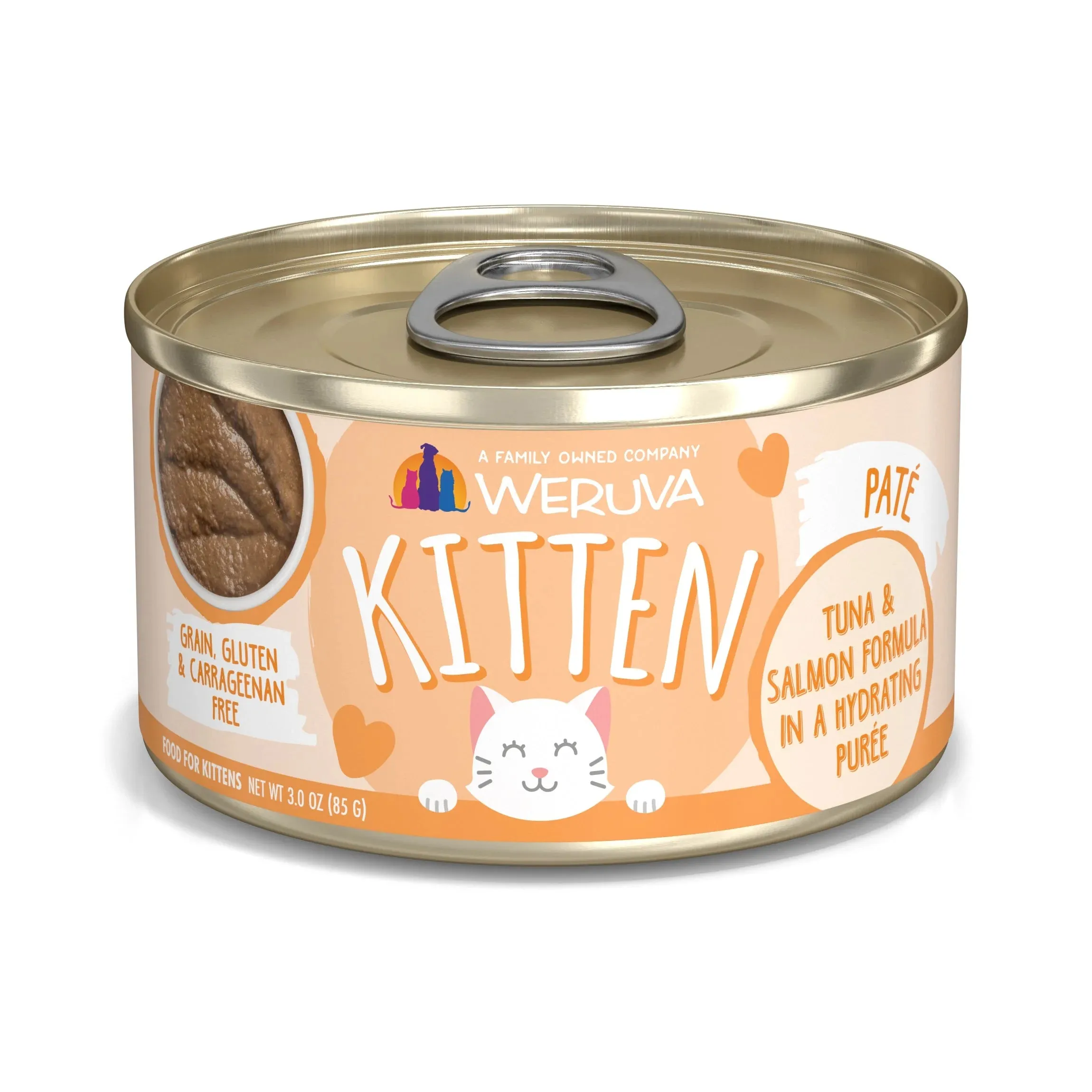 Weruva Kitten Tuna & Salmon Formula Tuna & Salmon in a Hydrating Pure