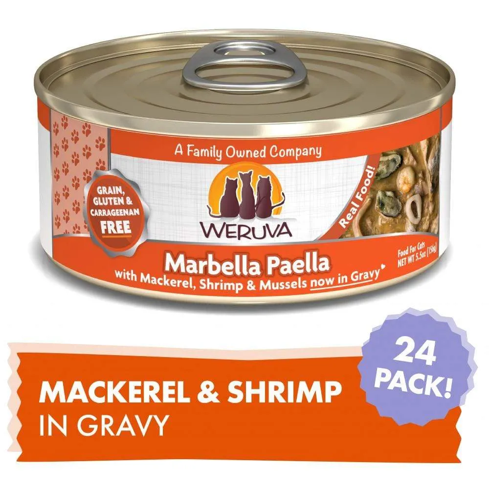 Weruva Marbella Paella With Calamari  Shrimp and Mussels Canned Cat Food healthy cat food, premium dry cat food