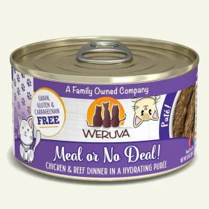 Weruva Meal or No Deal! Chicken & Beef Dinner In A Hydrating Puree wet cat food, canned cat food