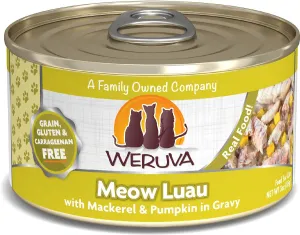 Weruva Meow Luau With Mackerel and Pumpkin Canned Cat Food wet cat food, canned cat food
