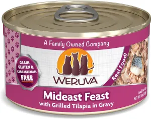 Weruva Mideast Feast With Grilled Tilapia Canned Cat Food grain free cat food, no grain dry cat food