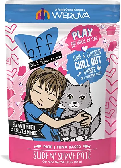 Weruva PLAY - Pat Lovers, Aw Yeah! Tuna & Chicken Chill Out wet cat food, canned cat food