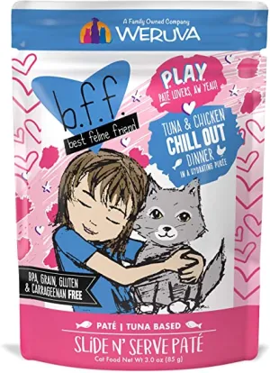 Weruva PLAY - Pat Lovers, Aw Yeah! Tuna & Chicken Chill Out wet cat food, canned cat food