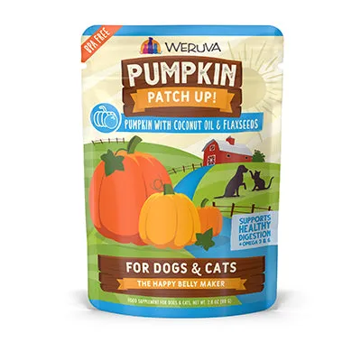Weruva Pumpkin Patch Up! Pumpkin with Coconut Oil & Flaxseeds Supplement Pouch healthy cat food, premium dry cat food