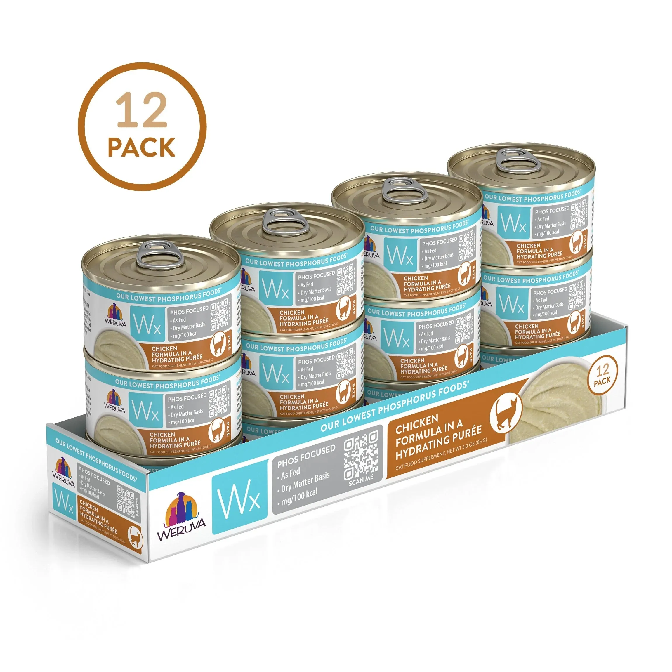 Weruva  Wx Phos Focused  Chicken Formula Chicken in a Hydrating Pure dry cat food, cat kibble