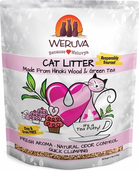 Weruva Cat Litter with Hinoki Wood & Green Tea clumping cat litter, odor control litter