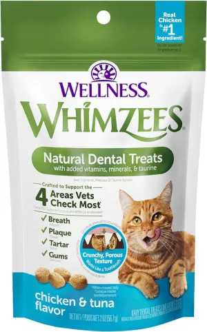 WHIMZEES Chicken and Tuna Cat Dental Treats dental cat treats, cat teeth cleaning