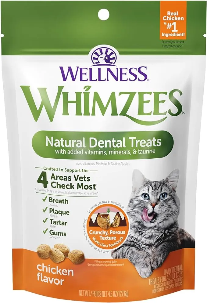 WHIMZEES Chicken Cat Dental Treats dental cat treats, cat teeth cleaning