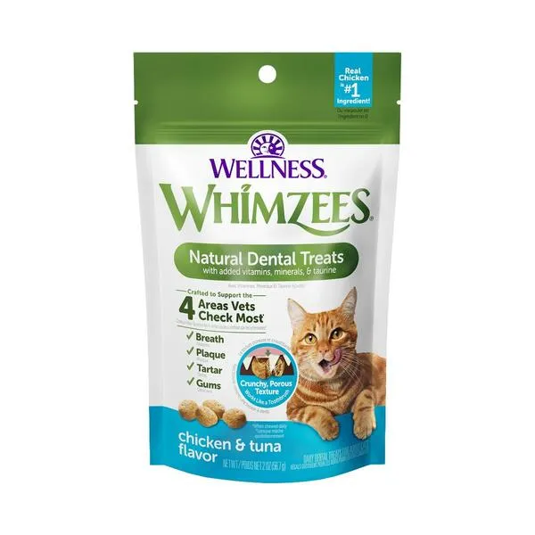 Whimzees Dental Treats Chicken & Tuna | Cat cat treats, natural cat treats