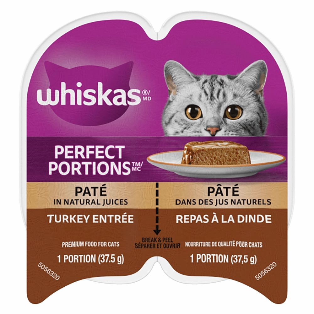 Whiskas Perfect Portions Turkey Pt Wet Cat Food