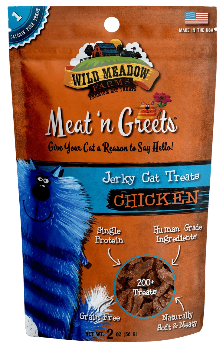 Wild Meadow Farms Chicken Meat'N Greets Treats for Cats cat treats, soft cat treats