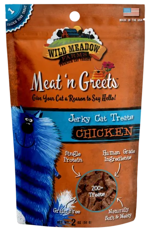 Wild Meadow Farms Chicken Meat'N Greets Treats for Cats cat treats, soft cat treats