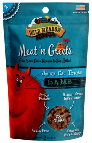 Wild Meadow Farms Lamb Meat'N Greets Treats for Cats cat treats, soft cat treats